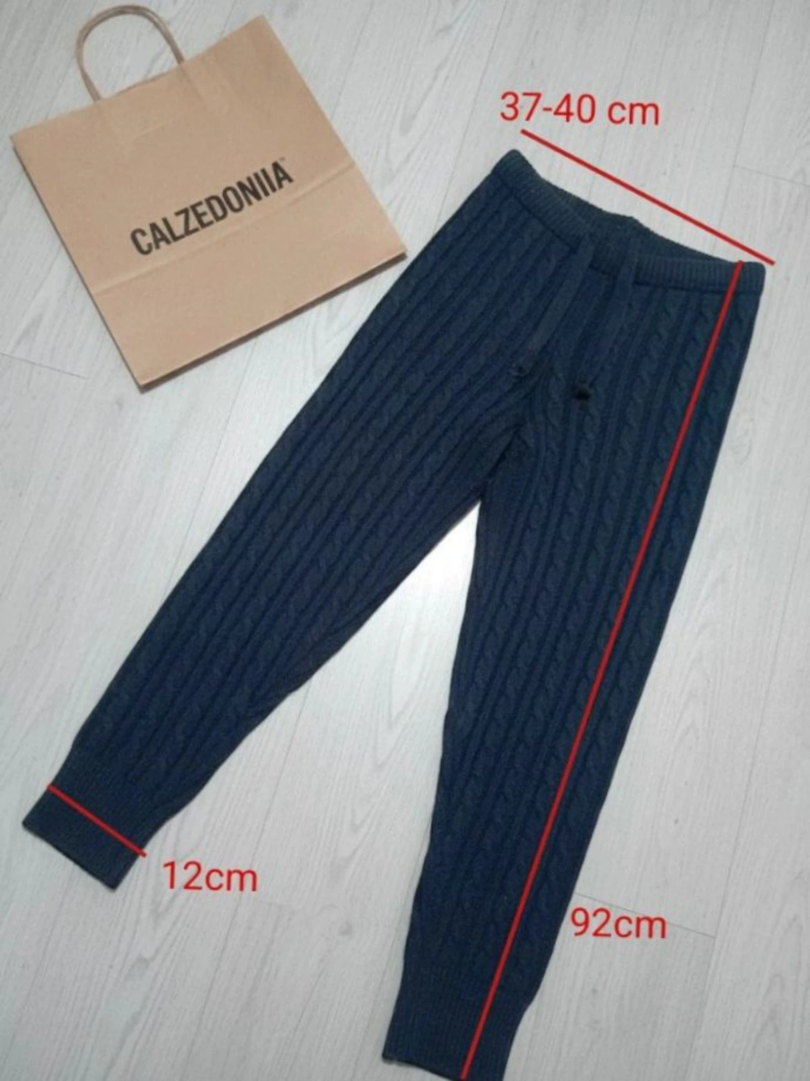 Pantalón de punto ochos Calzedonia Coquette Cable Knit Joggers Slim Lounge Pants  – photo 7